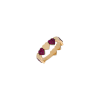 Bartorelli Italian Jewels | ANELLO CUORI IN ORO ROSA CON RUBINI NATURALI - VR27293RUP (1)