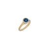 Bartorelli Italian Jewels | ANELLO IN ORO ROSA TOPAZIO BLU LONDON E DIAMANTI BIANCHI - VR27391DTLNP (1)