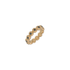 Bartorelli Italian Jewels | ANELLO OCTAGON IN ORO ROSA SATINATO E DIAMANTI NERI - VR27415DKPS (1)