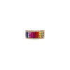 Bartorelli Italian Jewels | ANELLO IN ORO ROSA CON ZAFFIRI MULTICOLOR E DIAMANTI BIANCHI - R02867RB11 (2)