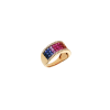 Bartorelli Italian Jewels | ANELLO IN ORO ROSA CON ZAFFIRI MULTICOLOR E DIAMANTI BIANCHI - R02867RB11 (1)