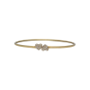Bartorelli Italian Jewels | BRACCIALE RIGIDO IN ORO ROSA CON CUORI IN PAVE' DI DIAMANTI - B028/5-R (1)