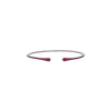 Bartorelli Italian Jewels | BRACCIALE RIGIDO APERTO IN ORO BIANCO E PAV&Eacute; DI RUBINI - 16814274 (1)