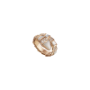 Bulgari | ANELLO SERPENTI IN ORO ROSA CON ELEMENTI IN MADREPERLA E PAVE' DI DIAMANTI - AN857081 - AN857081 (1)