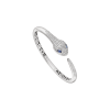 Bulgari | BRACCIALE SERPENTI IN ORO BIANCO CON ZAFFIRI E PAV&Egrave; DI DIAMANTI - BR858110 - BR858110 (1)