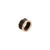 Bulgari | ANELLO B.ZERO1 A QUATTRO FASCE IN ORO ROSA E CERAMICA NERA - AN855563 - AN855563 (1)