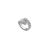 Bulgari | ANELLO SERPENTI VIPER IN ORO BIANCO CON PAV&Egrave; DI DIAMANTI - AN855118 - AN855116 (1)