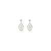Bartorelli Italian Jewels | ORECCHINI PENDENTI FANTASIA IN ORO BIANCO CON GOCCE PENDENTI E PAV&Eacute; DI DIAMANTI - F.68 (1)