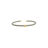 Bartorelli Italian Jewels | BRACCIALE IN ACCIAIO CON FIORE IN ORO ROSA E DIAMANTI - BR00886 (1)