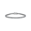 Bartorelli Italian Jewels | Bracciale tennis in oro bianco 18 carati e diamanti bianchi taglio brillante - BR10/3 (1)