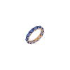 Bartorelli Italian Jewels | ANELLO VERETTA IN ORO ROSA E ZAFFIRI BLU - 3R00248SBP (1)