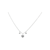 Bartorelli Italian Jewels | COLLANA GIROCOLLO IN ORO BIANCO CON PENDENTE CUORE IN PAV&Egrave; DI DIAMANTI - C054/16-B (1)