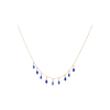 Bartorelli Italian Jewels | COLLANA IN ORO ROSA CON PENDENTI DIAMANTI E ZAFFIRI BLU - C069/28/4-ZB (1)