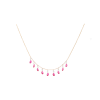 Bartorelli Italian Jewels | COLLANA IN ORO ROSA CON PENDENTI DIAMANTI E RUBINI - C069/28/4-RB (1)