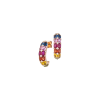 Bartorelli Italian Jewels | ORECCHINI RAINBOW IN ORO ROSA CON ZAFFIRI MULTICOLOR E DIAMANTI - KE1182/MS (1)