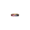 Bartorelli Italian Jewels | ANELLO VERETTA RAINBOW IN ORO ROSA CON ZAFFIRI MULTICOLOR - AR2418/MCS (2)