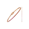 Bartorelli Italian Jewels | BRACCIALE TENNIS RAINBOW IN ORO ROSA CON ZAFFIRI MULTICOLOR - AB0202/RB (1)