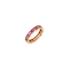Bartorelli Italian Jewels | ANELLO VERETTA IN ORO ROSA CON ZAFFIRI ROSA - KR1185 (1)