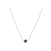 Bartorelli Italian Jewels | COLLANA GIROCOLLO IN ORO ROSA CON STELLA IN PAV&Egrave; DI DIAMANTI NERI - VN26692DKP (1)