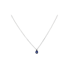 Bartorelli Italian Jewels | COLLANA IN ORO BIANCO CON CIONDOLO GOCCIA IN ZAFFIRO BLU E DIAMANTE BIANCO - 0054622Z01 (1)
