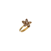 Bartorelli Italian Jewels | ANELLO FIORE IN ORO ROSA CON DIAMANTI BROWN E DIAMANTE BIANCO - A8593B/BRW-R (1)