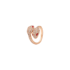 Bulgari | ANELLO SERPENTI SEDUTTORI IN ORO ROSA CON DIAMANTI E RUBELITE - AN859033 - AN859033 (1)