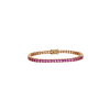 Bartorelli Italian Jewels | BRACCIALE TENNIS IN ORO ROSA CON ZAFFIRI ROSA - BRSCL34P/ZR (1)