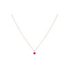 Bartorelli Italian Jewels | GIROCOLLO IN ORO ROSA CON STELLA DI RUBINO E DIAMANTI - C078/2-RB (1)