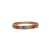 Bartorelli Italian Jewels | BRACCIALE RIGIDO RAINBOW IN ORO ROSA CON DIAMANTI E ZAFFIRI MULTICOLOR - KB1112/MS (1)