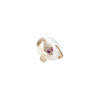 Dada Arrigoni | ANELLO MALAFEMMINA SERPENTE IN ORO ROSA CON PAV&Eacute; DI DIAMANTI, RUBINI E MADREPERLA - DMF07ANRRDIMDRU - DMF07ANRRDIMDRU (1)