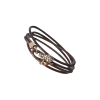 Dada Arrigoni | BRACCIALE HAPPY FROG IN PELLE MARRONE, ORO ROSA E DIAMANTI BROWN - DHF12BRRNDWXM - DHF12BRRNDWXM (1)