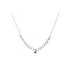 Bartorelli Italian Jewels | COLLANA IN ORO ROSA CON DIAMANTI BROWN E ZAFFIRO BLU - C069/36-ZB (1)