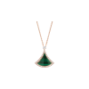 Bulgari | COLLANA CON PENDENTE DIVAS' DREAM IN ORO ROSA 18 KT CON INSERTO IN MALACHITE E PAV&Eacute; DI DIAMANTI - CL859304 - CL859304 (1)