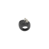 Dada Arrigoni | ANELLO HAPPY FROG CON RANA IN ORO BIANCO E DIAMANTI BIANCHI SU BASE MEDIA IN CATAFORESI NERA - DHF07ANTNBBDI (1)