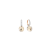 Pomellato | ORECCHINI NUDO CLASSIC IN ORO ROSA E BIANCO, TOPAZIO BIANCO, DIAMANTI BIANCHI SU ORO ROSA  RODIATO BIANCO - POB4010O6WHRDB0TB - POB4010O6WHRDB0TB (1)
