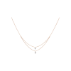 Bartorelli Italian Jewels | COLLANA A DOPPIO FILO IN ORO ROSA CON DIAMANTI - C058/19/2-S0 (1)