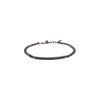 Mano | J . | BRACCIALE UOMO GROUMETTE IN TITANIO E ORO ROSSO CON BARRETTA E ZAFFIRI BLU - MINBRT23TZAFBARK - MINBRT23TZAFBARK (1)