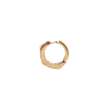 Bartorelli Italian Jewels | ORECCHINI PIRAMIDI CERCHIO PICCOLO IN ORO ROSA FULL PAV&Egrave; DI DIAMANTI BROWN - VE29013DBP (2)