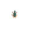 Dada Arrigoni | ORECCHINO SINGOLO MINI HAPPY FROG IN ORO ROSA E SMERALDI - DHF03ORRNSM - DHF03ORRNSM (1)