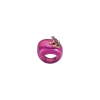 Dada Arrigoni | ANELLO HAPPY FROG CON RANA IN ORO ROSA E RUBINI SU BASE GRANDE IN CATAFORESI FUCSIA - DHF08ANAFRNRU - DHF08ANAFRNRU (1)
