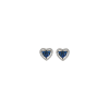 Bartorelli Italian Jewels | ORECCHINI CUORE A LOBO IN BIANCO CON DIAMANTI E ZAFFIRI BLU - 1PE0751537/1 (1)