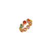 Bartorelli Italian Jewels | ANELLO CUORI IN ORO ROSA CON DIAMANTI BIANCHI E ZAFFIRI MULTICOLOR - AR3172/MCS (1)