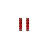 Bartorelli Italian Jewels | ORECCHINI CERCHIETTO IN ORO ROSA E RUBINI - VE28698RUP (1)