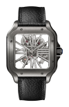 Cartier | SANTOS DE CARTIER MODELLO GRANDE, SCHELETRATO, ACCIAIO, MANUALE - WHSA0023 (1)