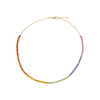 Bartorelli Italian Jewels | GIROCOLLO TENNIS IN ORO ROSA CON ZAFFIRI MULTICOLOR - AN3408MS (1)