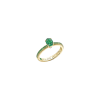 Faberg&eacute; | ANELLO CON SMERALDO SCANALATO E SPALLE IN TSAVORITI - 2505 (1)