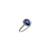 Bartorelli Italian Jewels | ANELLO IN ORO BIANCO CON ZAFFIRO BLU E DIAMANTI - 372-3457 (1)