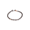 Mano | J . | BRACCIALE UOMO MINIMAL CON CATENA IN TITANIO E ORO ROSSO 9 KT - CATBRT1RG (1)