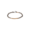 Mano | J . | BRACCIALE UOMO SASSI CON SASSI PICCOLI IN TITANIO E FILA DI 8 SASSI IN ORO ROSSO 9 KT - PEPSMBRT8RG (1)