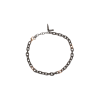 Mano | J . | BRACCIALE UOMO MINIMAL IN TITANIO  CON  MOSCHETTONE E TRE MAGLIE IN ORO ROSSO - CATBRT3RGALT (1)